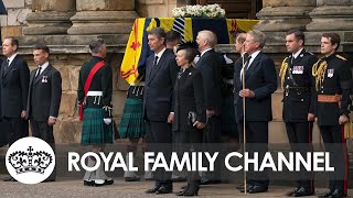 The Queen’s Coffin Arrives at Palace of Holyroodhouse [upl. by Ainek]