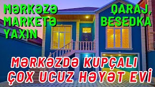 Kupçalı Mərkəzə Marketə Yaxın Altı Qaraj Besedkalı Ucuz Həyət Evi 055 737 45 48 [upl. by Roban]