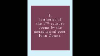 Holy Sonnets  Divine Sonnets  Divine Meditation  John DonneRaushanShresth [upl. by Phia]