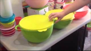 Tupperware Big Bowls Thatsa Bowls Fix N Mix [upl. by Iveson]