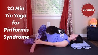 20 Min Yin Yoga for Piriformis  Piriformis Syndrome [upl. by Arvad]