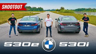 Shootout BMW 530i vs 530e PHEV at Litar Dato Sagor  AutoBuzz [upl. by Yuji]