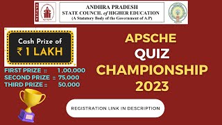 APSCHE Quiz Championship [upl. by Tennek]