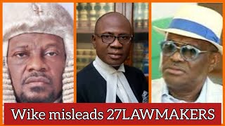 AFFIDAVIT OF PRO WIKE LAWMAKERS DEFECTION TO APC BINDING  SENIOR ADVOCATE CONFIRMS [upl. by Hardie251]