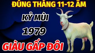 BÁO TRƯỚC TIN VUI ĐÚNG THÁNG 11 VÀ 12 ÂM LỊCH TUỔI KỶ MÙI SINH 1979 SONG HỶ LÂM MÔN GIÀU CÓ GẤP ĐÔI [upl. by Amsirahc]