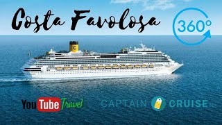 video Costa Favolosa in 360 graden Captain Cruise cruise vakantie beste prijs Travel Slide [upl. by Dyson]