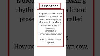 Assonance  Assonance figure of speech  Assonance definition and examples [upl. by Name]