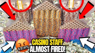 😡CASINO STAFF ALMOST “FIRED” AFTER THIS HAPPENED HIGH LIMIT COIN PUSHER MEGA MONEY JACKPOT [upl. by Roseanne778]