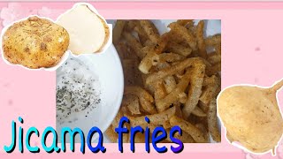 Healthy jicama singkamas fries  low carb fries keto recipe [upl. by Airliah278]