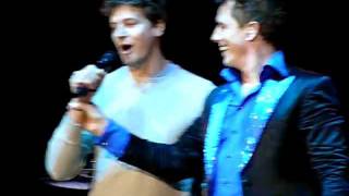 John Barrowman with his husband Scott Gill singing live [upl. by Tnemelc]