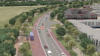 Harlow North to Centre Sustainable Transport Corridor [upl. by Aizek1]