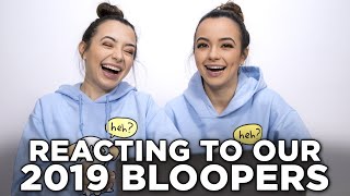 Reacting to Our 2019 BLOOPERS  Merrell Twins Live [upl. by Atul788]