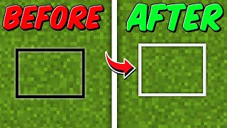 How to change Outline Selection colour in Minecraft  Minecraft PE How to Change Outline Colour MCPE [upl. by Akirehc]