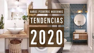 BAÑOS modernos PEQUEÑOS 🚿  Tendencias 20202024 [upl. by Oicnevuj33]