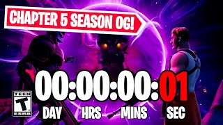 FORTNITE CHAPTER 5 SEASON OG COUNTDOWN LIVE🔴 247  Fortnite Event [upl. by Sharai]