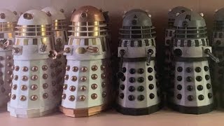 Scratchbuilt Articulated Dalek Figures Doctor Who Remembrance of the Daleks [upl. by Malinin]