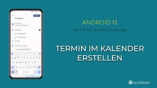 Termin im Kalender erstellen Android 13 [upl. by Adorl834]