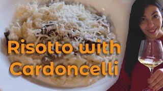 Risotto with Mushroom Cardoncelli  easy way to cook Risotto the real italian Recipe [upl. by Mauer]