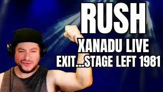 LIVE REACTION Rush quotXanaduquot ExitStage Left Film 1981 [upl. by Katzen]