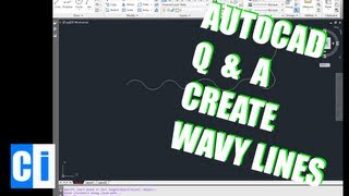 AutoCAD QnA Create a wavy looking line [upl. by Meehan]