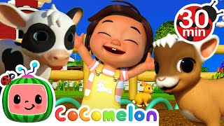 Ninas Farm Animal Dance  CoComelon JJs Animal Time  Animal Songs for Kids [upl. by Tteragram]