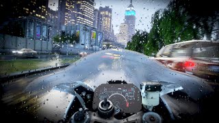 ⁴ᴷ⁶⁰ GTA 5 BMW S1000 RR  POV Ultra Realistic Motorbike Ride Gameplay 2022 Liberty City MOD [upl. by Cutty]