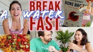 What I Eat After A Water Fast  How to Properly Refeed After A Water Fast  VLOG [upl. by Orodisi650]