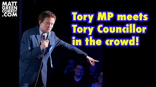 Tory MP meets Tory Councillor in the crowd [upl. by Cynthy]