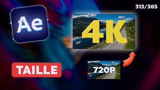 COMMENT PASSER DUNE QUALITÉ NULLE À DE LA 4K  Tuto After Effects [upl. by Llejk71]