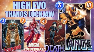 THE MOST FUN HIGH EVO DECK High Evo Thanos Lockjaw Marvel Snap [upl. by Aziaf]