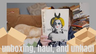 Basement Box Books 9  Unboxing Haul Unhaul  Vintage scifi 44 books in one box Irving [upl. by Nnaid]