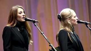 Leonard Cohen  The Webb Sisters  Come Healing  Helsinki Finland  02092012 [upl. by Yehc]