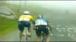 Indurain vs Pantani Tour 1994 Hautacam [upl. by Osnerol]