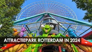 Pretpark in aanbouw rondleiding Attractiepark Rotterdam september 2024 [upl. by Usanis600]