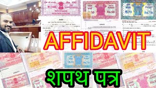 Affidavit  शपथ पत्र [upl. by Rus]