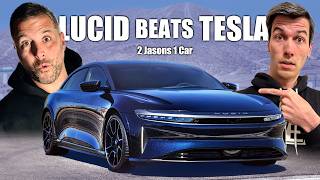 Lucid Sapphire Smashes Tesla Plaids Acceleration  2 Jasons 1 Car [upl. by Trepur]