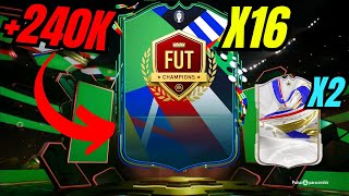 ME SALE UN JUGADOR DE 240K RECOMPENSAS FUT CHAMPIONS 2 ICONOS GDD Y 16 ESPECIALES  EA FC 24 [upl. by Garaway362]