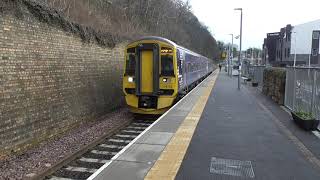 Galashiels Railway Station  Friday 12th January 2018 [upl. by Akeit455]