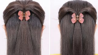 cool hairstyles  long hair hairstyles  hairstyles for open hair  clutcher hairstyles  ponytail [upl. by Emad]