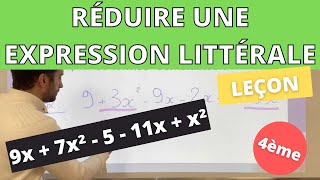 Réduire une expression littérale  Leçon et exemple [upl. by Elleoj]