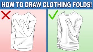 How to Draw Clothing Folds Tips to Help You Improve at Drawing Clothing Folds [upl. by Aliek]