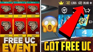 😱 Got 3000  Free UC  Get Free 100  300  600  UC  Free UC Event For Everyone  PUBGM [upl. by Netniuq]