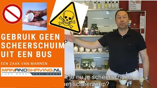 GEBRUIK GEEN SCHEERSCHUIM  Manandshavingnl [upl. by Tiffy]