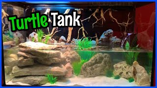 Setting Up A Natural TURTLE TANK 30 Gallon [upl. by Repohtsirhc]