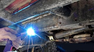 How to Properly Repair Rusty Frame of Toyota Pickup Truck at Home [upl. by Ymeraj]