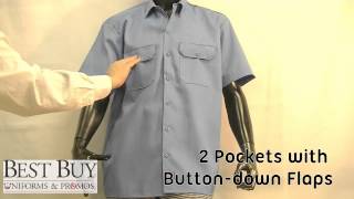 Dickies Short Sleeve Work Shirt  Best Buy Uniforms [upl. by Ecydnak203]