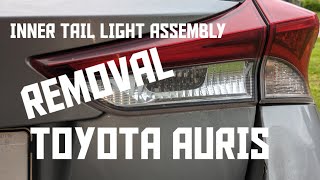 Inner tail light removal Toyota Auris Touring Sport taillightassembly removal toyota [upl. by Jedediah873]