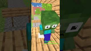 Baby Zombie Save His Bad StepMother💖quotminecraft shorts monsterschool minecraftanimation [upl. by Carboni537]