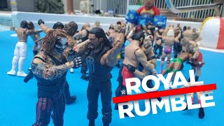 WWE ROYAL RUMBLE POOL ACTION FIGURE MATCH [upl. by Greyson736]