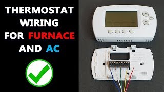 Basic Thermostat Wiring  How to Wire HVAC Thermostat [upl. by Hodgson]